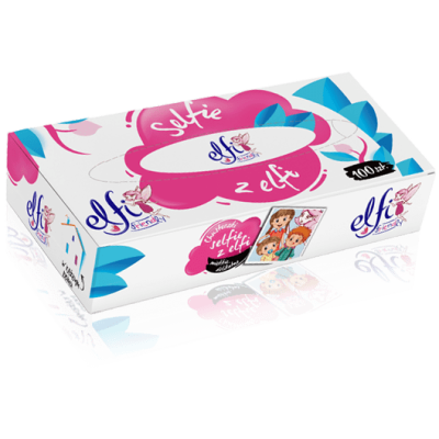 ELFI Chusteczki higieniczne w pudełku 2-warstwowe - 100 szt. x 21