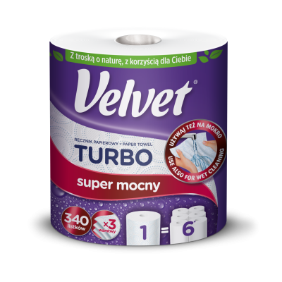 Ręcznik papierowy Velvet Turbo - 6 szt.